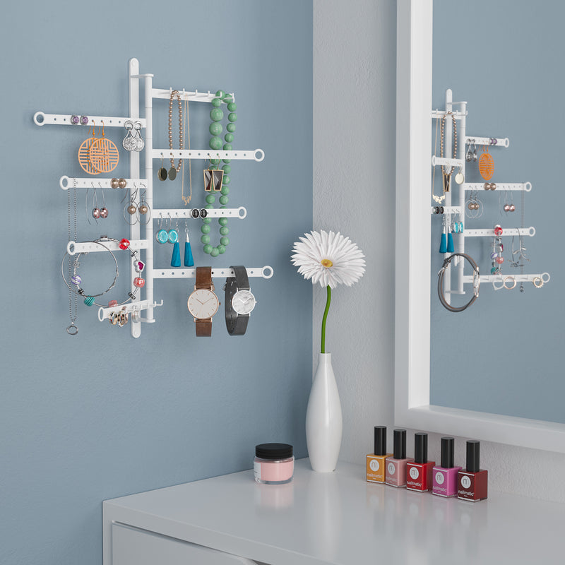 Necklace Holder, Acrylic Necklace Organizer Wall Mounted with 12 Hooks, for  Hanging Necklace, Jewelry, Bangles, Bracelets and Rings | Fruugo NO