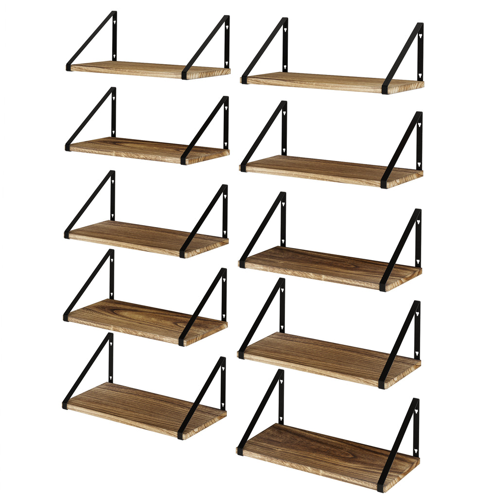 PONZA Floating Shelves for Wall Storage, Floating Bookshelf, Wood Wall –  Wallniture