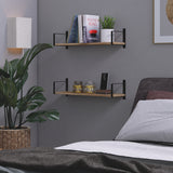 TOLEDO 24" Floating Shelves and Wall Bookshelf for Living Room Decor  – Set of 2 - Wallniture